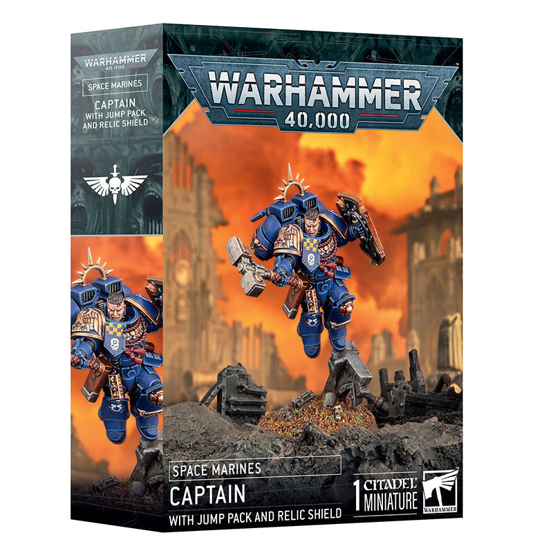 Space Marines : Captain With Jump Pack & Relic Shield