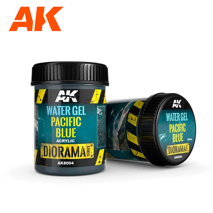 AK Interactive:  Water Gel Pacific Blue 250ml