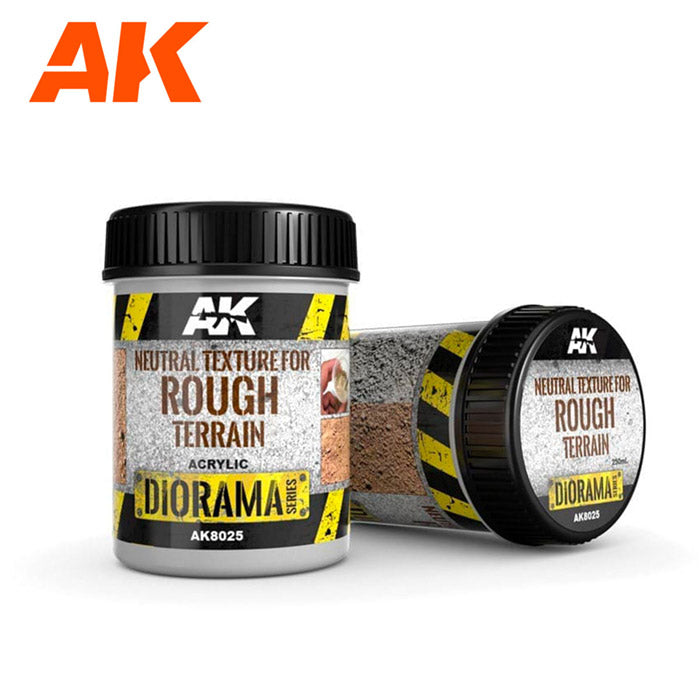 AK Interactive: Neutral Texture Rough Terrain 250ml