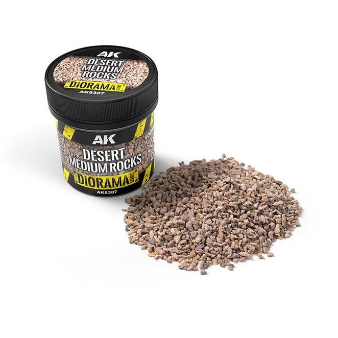 AK Basing Bits: Desert Medium Rocks 100ml