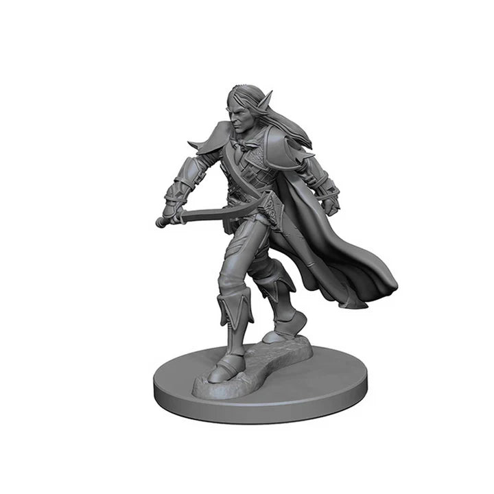 Elf Male Fighter Pathfinder Deep Cuts Unpainted Miniatures (W1)