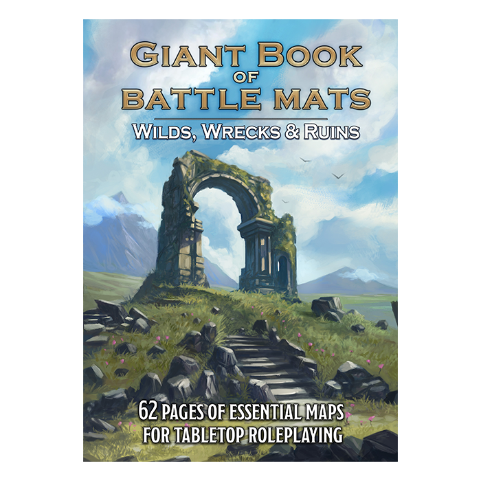 Giant Book of Battle Mats - Wilds, Wrecks & Ruins