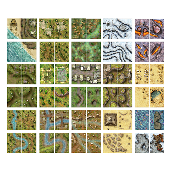 Giant Book of Battle Mats - Wilds, Wrecks & Ruins