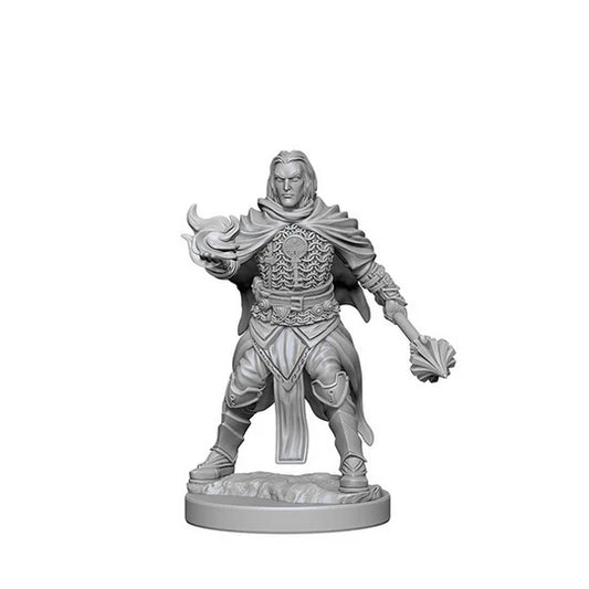 Human Male Cleric: Pathfinder Deep Cuts Unpainted Miniatures (W1)