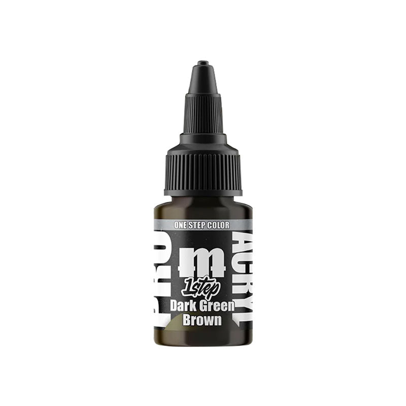 Pro Acryl 1-Step: Dark Green Brown - 22ml
