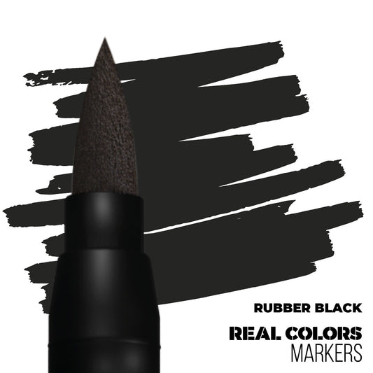Real Colors Marker: Rubber Black - Acrylic Paint Marker