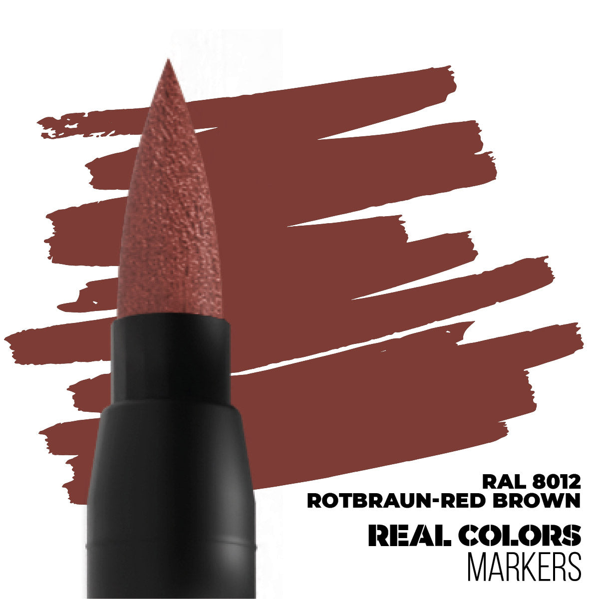 Real Colors Marker: RAL 8012 Rotbraun-red Brown
