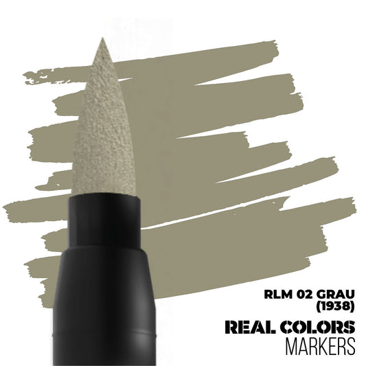 Real Colors Marker: RLM 02 Grau (1938)