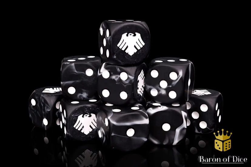 Raven Dice Set (Round) - Baron of Dice