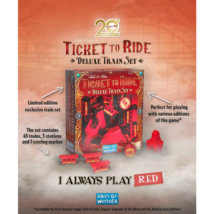 Ticket to Ride 20th Anniversary Deluxe Train Set