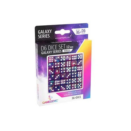 Gamegenic Galaxy Series - Nebula- D6 Dice Set 12 mm (36 pcs) Purple