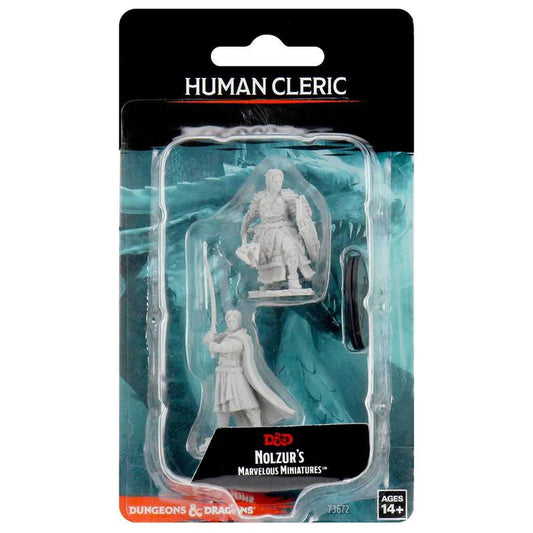 Male Human Cleric: D&D Nolzur's Marvelous Unpainted Miniatures (W8)