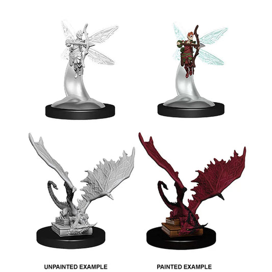 Sprite & Pseudodragon: D&D Nolzur's Marvelous Unpainted Miniatures (W9)