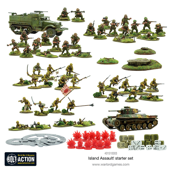 Island Assault! Bolt Action starter set & Free Bolt Action 3rd Ed Mini-Rulebook