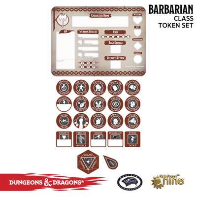 Barbarian Token Set (Player Board & 22 tokens)