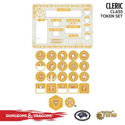 Cleric Token Set (Player Board & 27 tokens)
