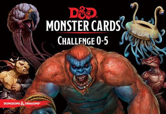 D&D Monster Cards Challenge 0-5