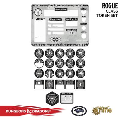 Rogue Token Set (Player Board & 23 tokens)