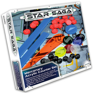 Star Saga: Player Mercenary Acrylic Counter Set