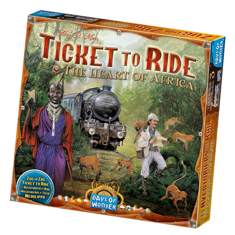 Ticket To Ride Heart of Africa Map Collection Vol 3 expansion