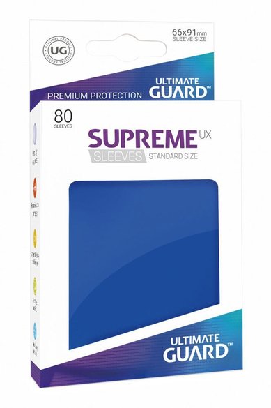 Ultimate Guard Supreme UX Sleeves Standard Size Blue (80)