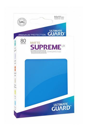 Ultimate Guard Supreme UX Sleeves Standard Size Matte Royal Blue (80)