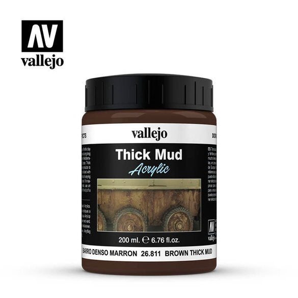Vallejo Weathering Effects 200ml - Brown Thick Mud