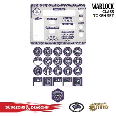 Warlock Token Set (Player Board & 22 tokens)