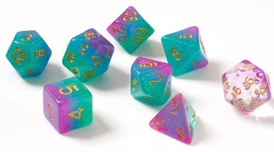 Northern Lights Poly Dice Set