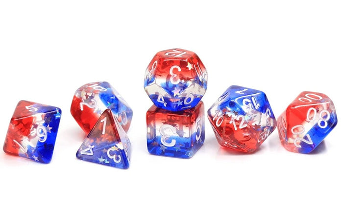 Star Spangled Banner Poly Dice Set