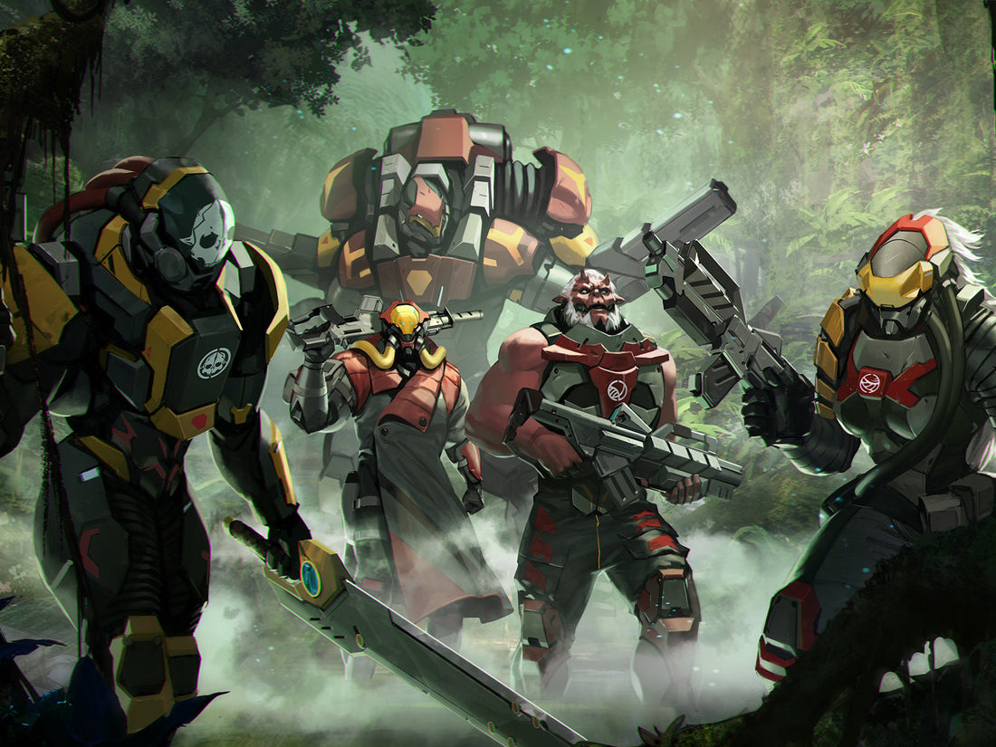 Infinity is a tabletop skirmish game bay Corvus Belli featuring high quality dynamic models in an anime aesthetic setting