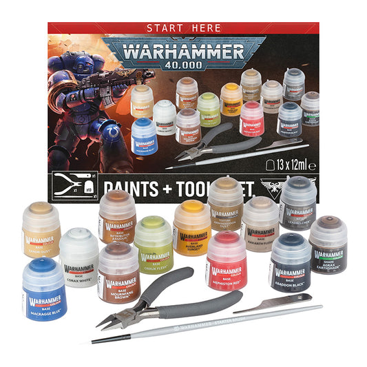 40K Paints + Tools Set