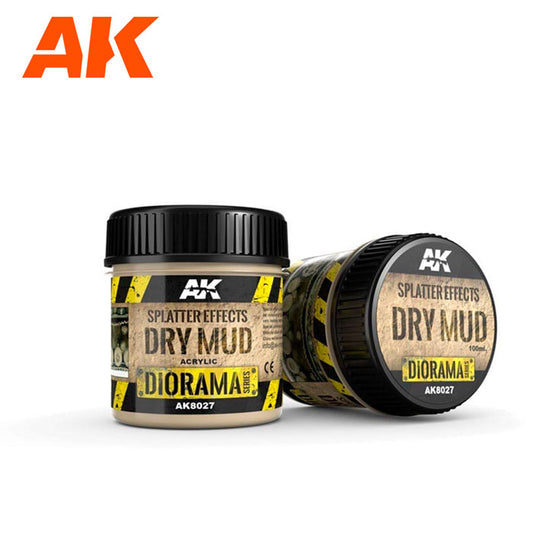 AK Interactive:  Splatter Effects Dry Mud 100ml