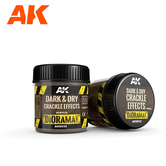 AK Interactive:  Dark & Dry Crackle Effects 100ml