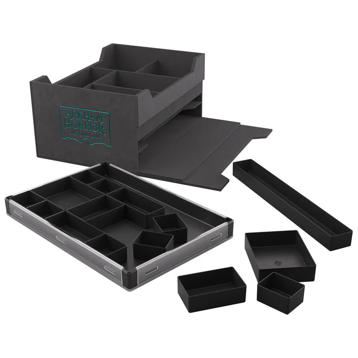 Arkham Horror LCG storage for 500 sleeved cards and 4 deck tomes