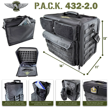 (432) P.A.C.K. 432 2.0 Molle Vertical Pluck Foam Load Out (Black)