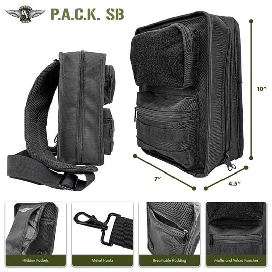 P.A.C.K. SB Shoulder Bag Pluck Foam Load Out (Black)