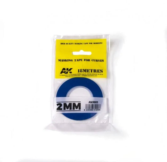 AK Interactive - Blue Masking Tape For Curves 2mm