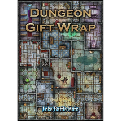Dungeon Gift Wrap (Pack of 6 Sheets with Tags)