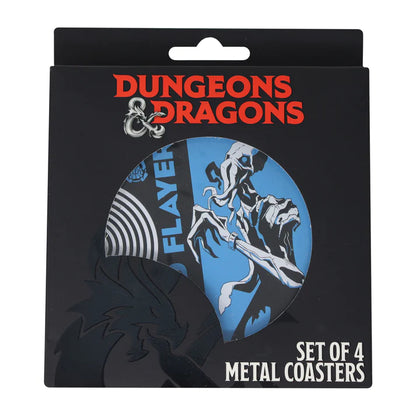 Dungeons & Dragons Set of 4 Printed Metal Coasters