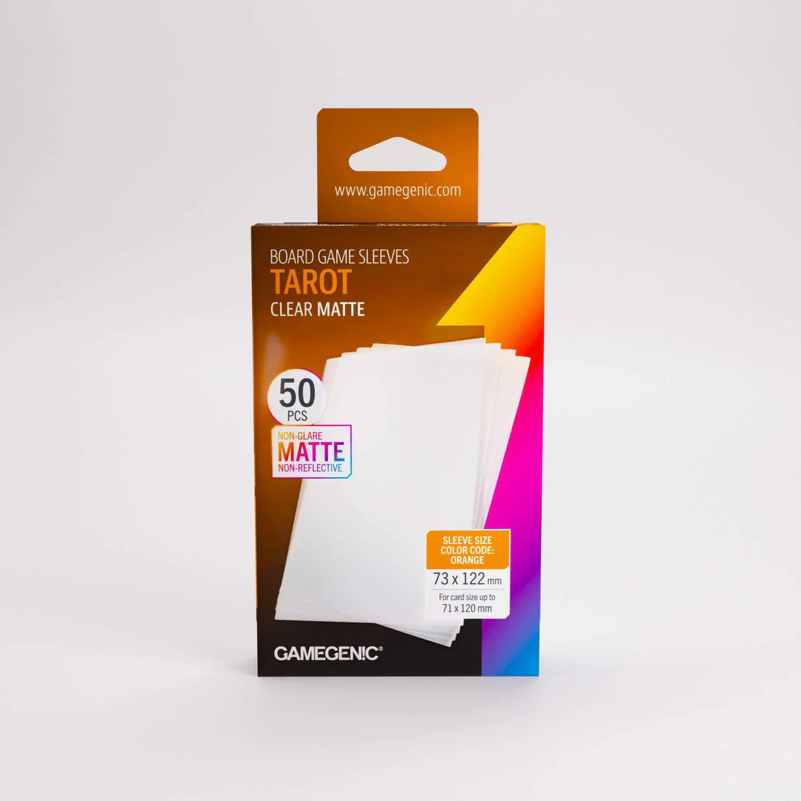 Gamegenic Board Game Sleeves Tarot Clear Matte (100 ct.)