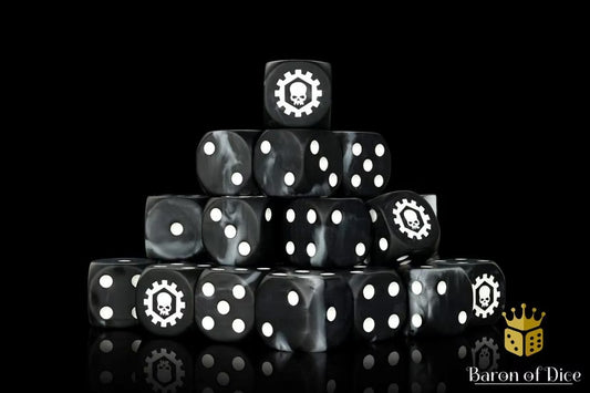 Iron Cog Dice Set (Round) - Baron of Dice