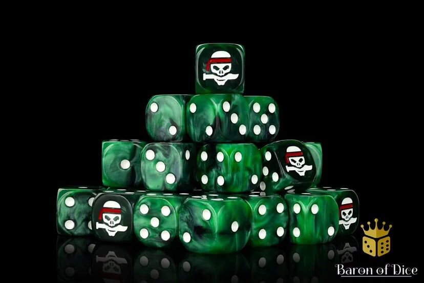 Jungle Fighters Dice Set (Round) - Baron of Dice