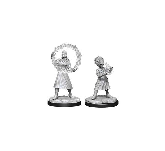 Magic the Gathering Unpainted Miniatures: Rootha & Zimone (Bard, Wizard)