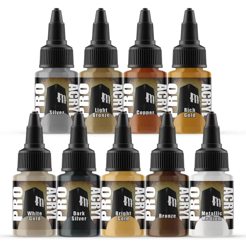 Pro Acryl - Metallic Set - 9 Colours