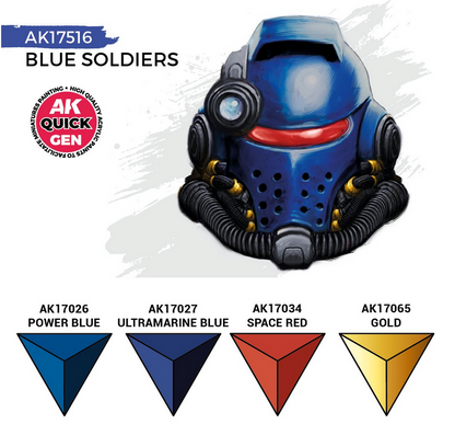 AK Interactive: Quick Gen: Blue Soldiers Set
