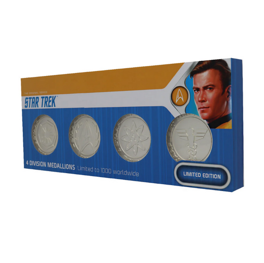 Star Trek Limited Edition .999 Silver Plated Starfleet Divisions Medallion Collection