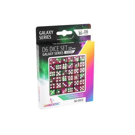 Gamegenic Galaxy Series - Nebula- D6 Dice Set 12 mm (36 pcs) Purple