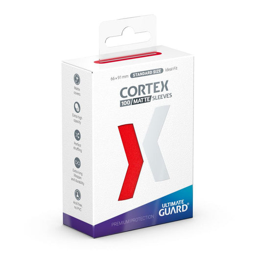 Ultimate Guard Cortex Sleeves Matte Standard Size - Red