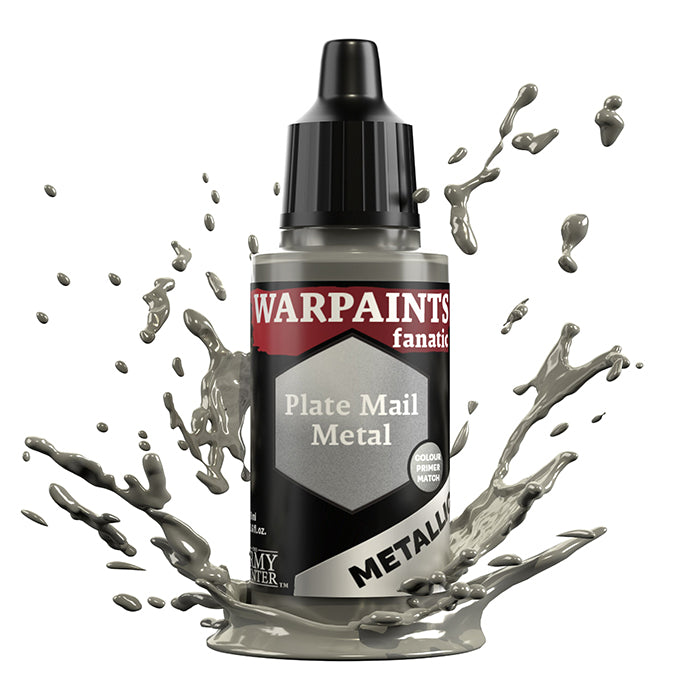 Warpaints Fanatic Metallic: Plate Mail Metal - 18ml